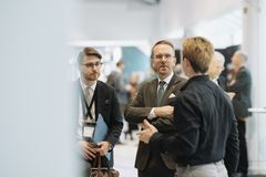 Statsrådet Andreas Carlson på Transportforum 2026. Foto: Fotograf Satu