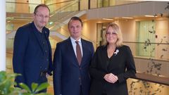 Från vänster: Thomas Helleday (L), Erik Andersson (M), Eva von Wowern (KD)