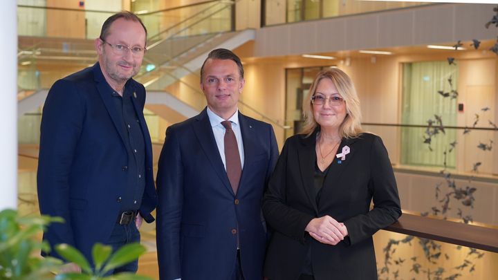 Från vänster: Thomas Helleday (L), Erik Andersson (M), Eva von Wowern (KD)
