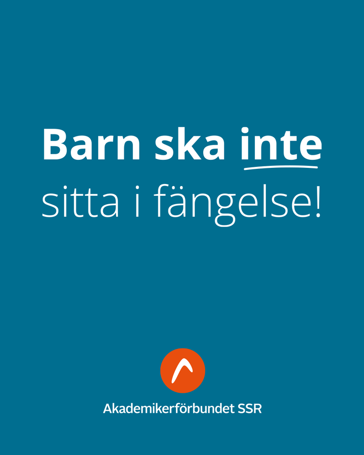 Barn ska inte sitta i fängelse