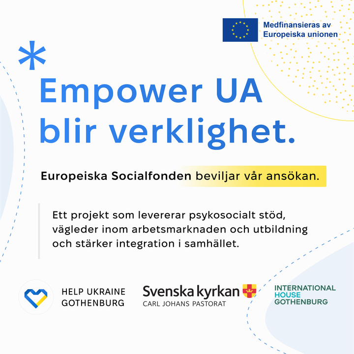 Text på bild: Empower UA blir verklighet.