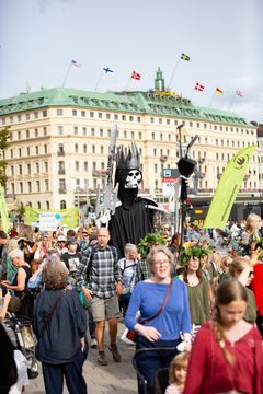 Jättedocka i demonstrationen