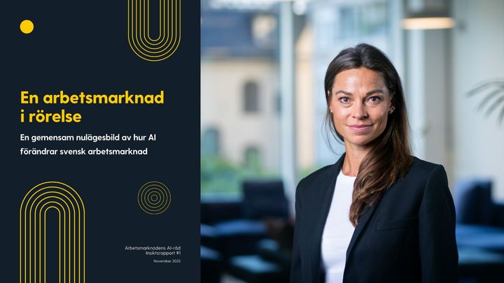 Arbetsmarknadens AI-råd - Insiktsrapport 1: En arbetsmarknad i röresle. Moa Tivell, Senior Public Policy Manager på AI Sweden