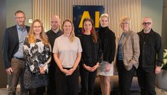 Arbetsmarknadens AI-råd. Rådets representanter, från vänster: Patrik Schröder, Fremia, My Salama Meiton, Fremia, Victor Bernhardtz, Unionen, Hanna Birath, Akavia, Moa Tivell, AI Sweden, Hanna Becker, CIKO, Hillevi Good, DIK, Frans Haraldsen, Unionen. Svensk Handel och Almega saknas på bilden.