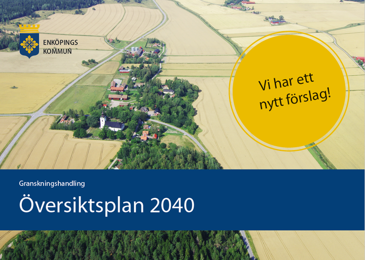 Bilden visar del av en rapport, granskningsförslag Översiktsplan 2040