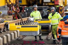 Fyra nya växlar installerades 7 november på Sala station som en del i projektet Växelfabriken.