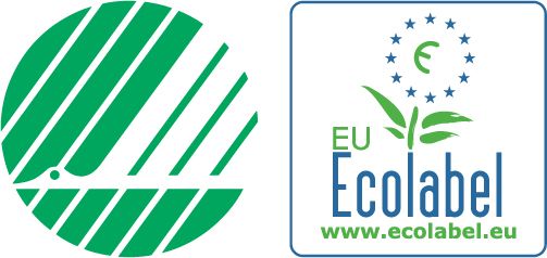 Svanenmärket och EU Ecolabel-märket.