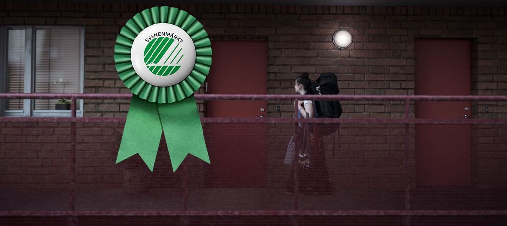 Den första Svanenmärkta ståldörren Daloc Y33 kan användas som säkerhetsdörr i loftgångar.
