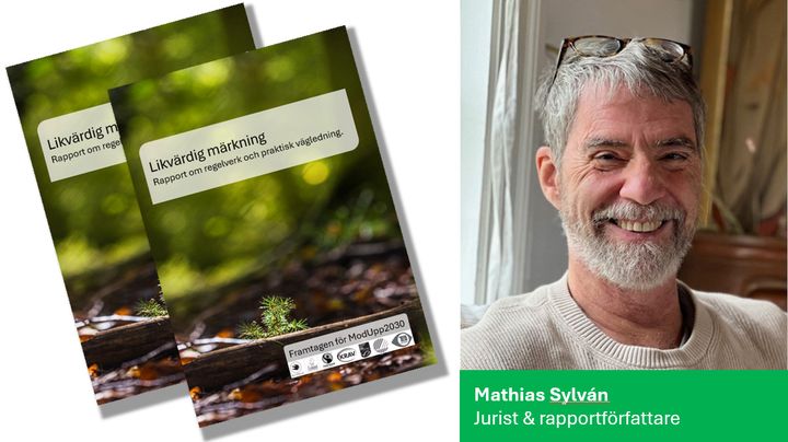 Rapporten “Likvärdig märkning - om regelverk och praktisk vägledning” visar på risken att märkningar med lägre krav accepteras.  Det är både är dåligt för miljön och det snedvrider konkurrensen för de företag som investerat i trovärdiga märkningar. Rapporten är skriven av Mathias Sylvan på uppdrag av ModUpp2030, som samlar oberoende tredjepartscertfieringar: Svanen, EU Ecolabel, Bra Miljöval, Fairtarde, KRAV, MSC och TCO Certified.