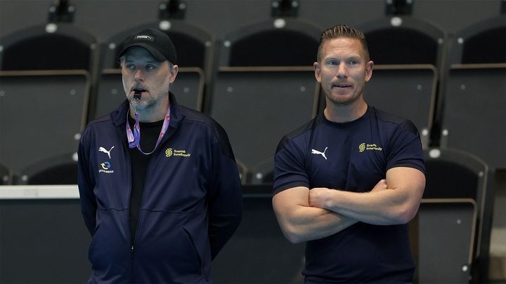 Förbundskaptenerna Thomas Brottman och Niklas Nordén.