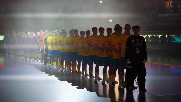 U19-herrarna under Finnkampen i IFU Arena tidigare i år.