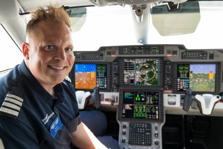 Daniel Hägg, kapten och tf chefspilot, Svenskt Ambulansflyg