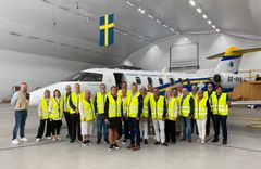 Hela styrelsen samlad på Umeå-basen, augusti 2024.
