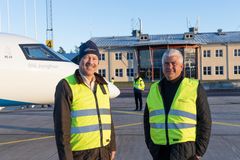 Ola Karlsson (M) och Fredrik Larsson (M), regionråd, Region Värmland, hösten 2021.