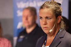 Anna Alm Andersson, förbundsdirektör, Svenskt Ambulansflyg och utgjorde en av två moderatorer.