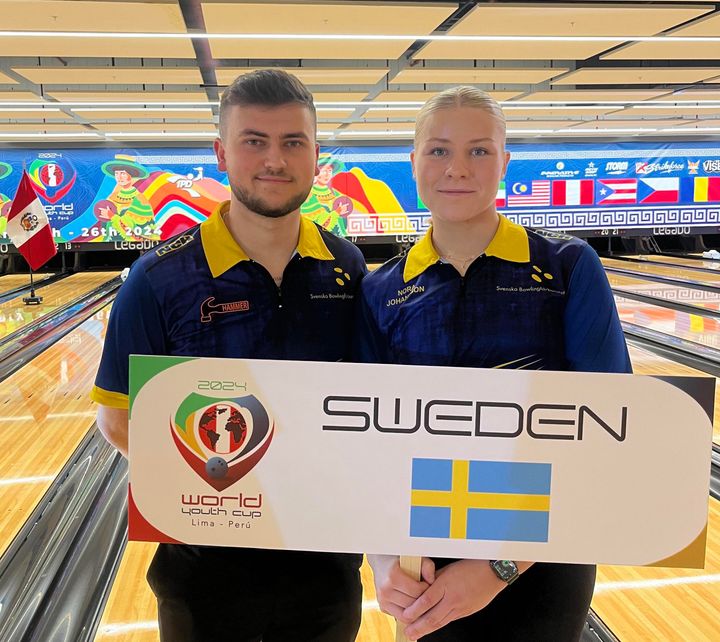 Robin Ilhammar och Nora Johansson representerar Sverige i Youth World Cup.