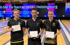 Alvin Kvarnström, Adam Andersson och Teodor Samuelsson gör upp om guldet i Boden.