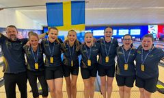 Svenska laget som vann guld i 5-manna.