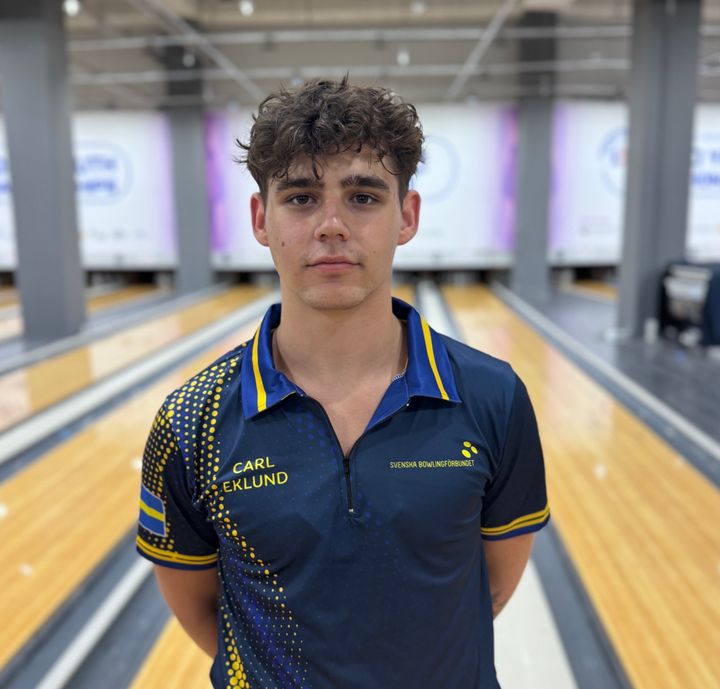 Carl Eklund tar silver i singel vid U21-VM i bowling.
