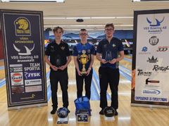 Topp 3 i U16-klassen. Eskil Lind, Rasmus Olsson och Loke Söderström.