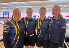 Svenska laget: Victoria Johansson, Nora Johansson, Anna Andersson, Jenny Wegner.