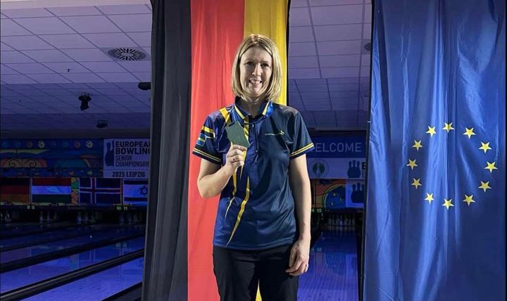 Linda Haglund tog igår silver i singel i +50-EM. Sveriges andra medalj i mästerskapet i Leipzig.