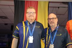 Magnus Lindqvist och Johan Åberg tar silver i dubbel.