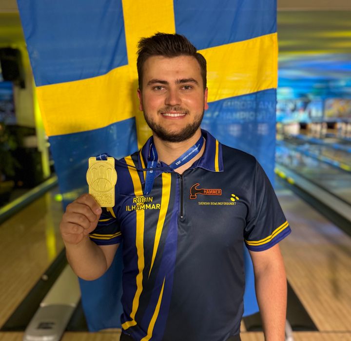 Robin Ilhammar vinner EM-guld i Masters. Han avslutar bowling-EM i Ålborg på bästa sätt.