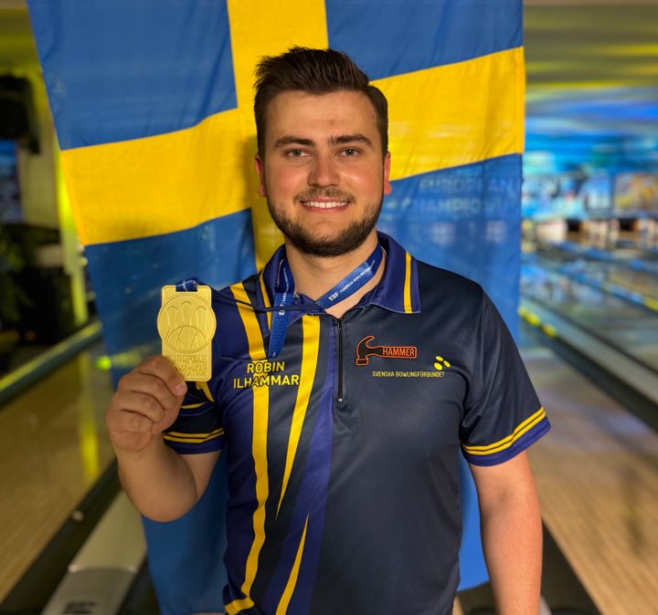 Robin Ilhammar vinner EM-guld i Masters. Han avslutar bowling-EM i Ålborg på bästa sätt.