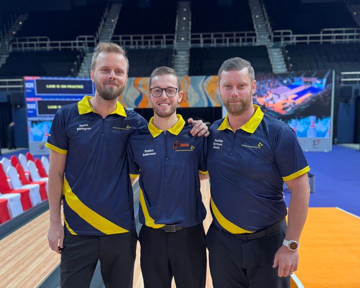 James Blomgren, Pontus Andersson och Joachim Karlsson Rosén är vidare till VM-final i 3-manna.