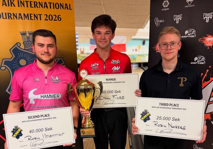 Robin Ilhammar blev tvåa i Motiv AIK International Tournament. I finalen förlorade han mot Ethan Fiore. Robin Noberg kom på tredje plats.