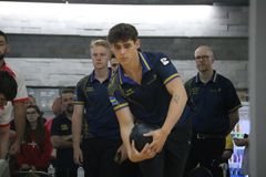 Carl Eklund vid U21-VM 2024.