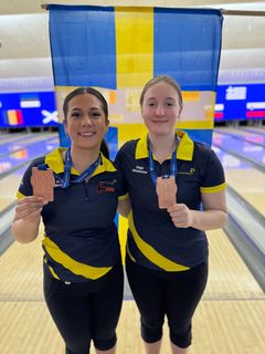 Det blev brons för Elissa Mehmet och Saga Johansson.