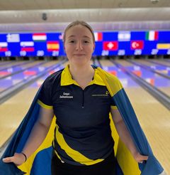 Saga Johansson vinner guld i All Event i sitt första junior-EM.