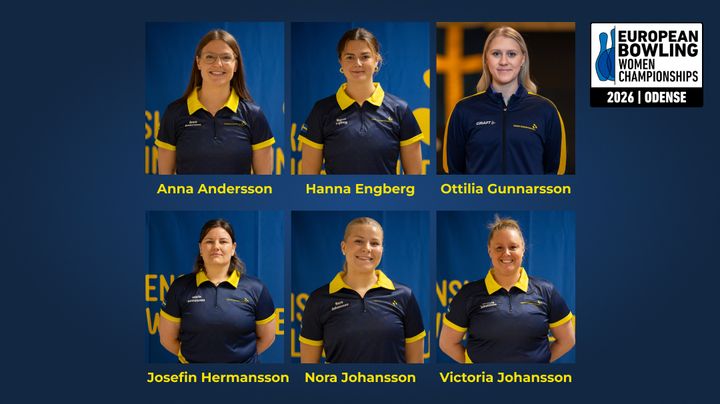 Förbundskapten Robert Andersson har tagit ut det svenska laget till damernas bowling-EM i Odense.