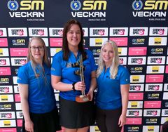 Spader Dam lag 1 med Josefine Linderoth, Amanda Gadd och Emma Halttunen vinner SM-guld i 3-manna.