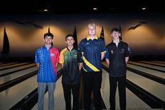 Emil Svensson tillsammans med de andra semifinalisterna: Landon Jordan, Julian Dinham och Ben Pettit.