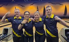 Robin Noberg, Stefanie Layrisse, Kajsa Samuelsson och Noel Haglund Torgersen tar brons i mixed i U21-VM.