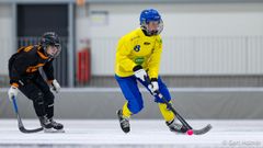 Sveriges U21 Dam mot Nederländernas damlag i Åby Isstadion i januari 2024