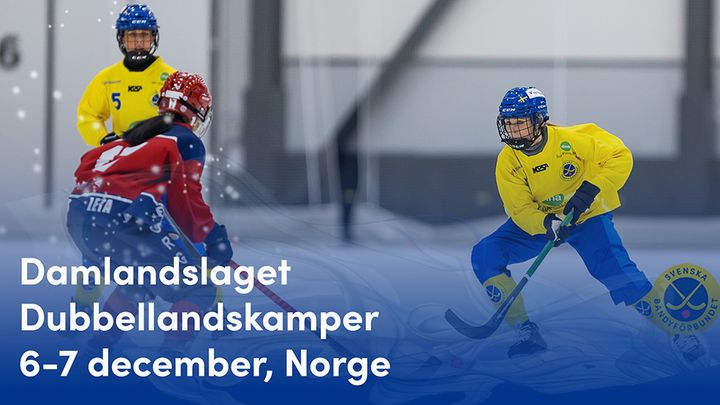 Damlandslaget i en match mot Norge under 4 Nations Cup 2024