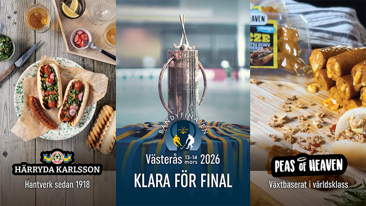 Härryda Karlsson och Peas of Heaven nya partners till Bandyfinalen