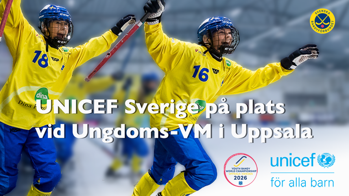 UNICEF Sverige på plats under ungdoms-VM i Uppsala den 26–29 mars