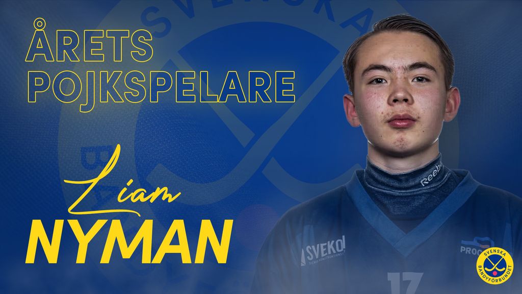 Liam Nyman - Årets Pojkspelare i svensk bandy
