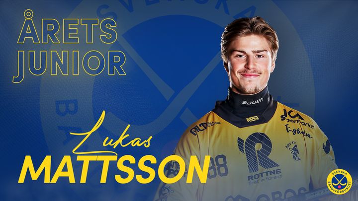 Lukas Mattsson - Årets Junior Herr i Svensk Bandy