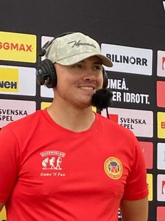 Rasmus Bergqvist, Skoghalls BGK, efter segern på SM i bangolf.
