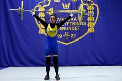 Nordiska Mästerskapen i Puls Arena i Landskrona på fredagskvällen där Nasrin Mosawi tog guld i 45 kg-klassen.  Foto: Per Wiklund
