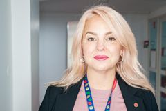 Hannah Dahlbäck (V), ledamot i Region Stockholms psykiatriutskott.