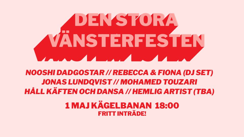 Vänsterpartiet satsar miljoner på storslagen 1 maj-fest med kändisartister i valår — image 1
