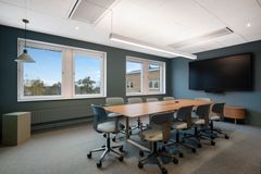 Dustins nya kontor i Nacka Strand