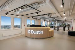 Dustins nya kontor i Nacka Strand